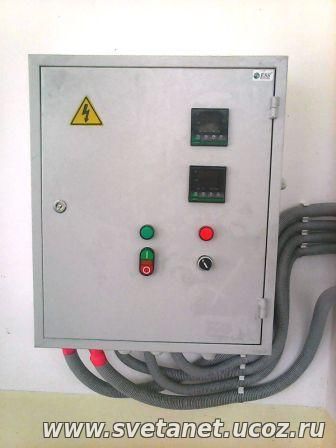 Щит управления термоэлектрическими нагревателями